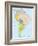 South America-Highly Detailed Map-ekler-Framed Art Print