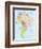 South America-Highly Detailed Map-ekler-Framed Art Print