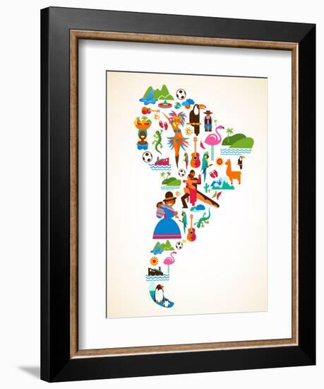 South America Love-Marish-Framed Art Print