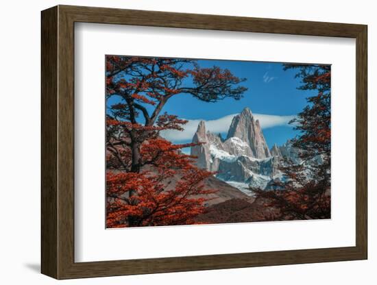 South America, Patagonia, Argentina, El Chalten, Mount Fitz Roy in Los Glaciares National Park-Christian Heeb-Framed Photographic Print