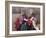 South America, Peru, Cusco. Quechua People in Front of An Inca Wall, Holding a Lamb and a Llama-Alex Robinson-Framed Photographic Print