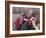 South America, Peru, Cusco. Quechua People in Front of An Inca Wall, Holding a Lamb and a Llama-Alex Robinson-Framed Photographic Print