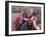 South America, Peru, Cusco. Quechua People in Front of An Inca Wall, Holding a Lamb and a Llama-Alex Robinson-Framed Photographic Print