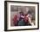 South America, Peru, Cusco. Quechua People in Front of An Inca Wall, Holding a Lamb and a Llama-Alex Robinson-Framed Photographic Print