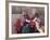 South America, Peru, Cusco. Quechua People in Front of An Inca Wall, Holding a Lamb and a Llama-Alex Robinson-Framed Photographic Print