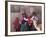 South America, Peru, Cusco. Quechua People in Front of An Inca Wall, Holding a Lamb and a Llama-Alex Robinson-Framed Photographic Print