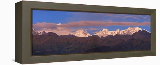 South America, Peru, Urubamba Province, Machu Picchu, Unesco-Christian Heeb-Framed Premier Image Canvas