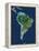 South America, Satellite Image-PLANETOBSERVER-Framed Premier Image Canvas