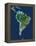 South America, Satellite Image-PLANETOBSERVER-Framed Premier Image Canvas