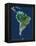 South America, Satellite Image-PLANETOBSERVER-Framed Premier Image Canvas