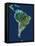 South America, Satellite Image-PLANETOBSERVER-Framed Premier Image Canvas