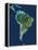 South America, Satellite Image-PLANETOBSERVER-Framed Premier Image Canvas