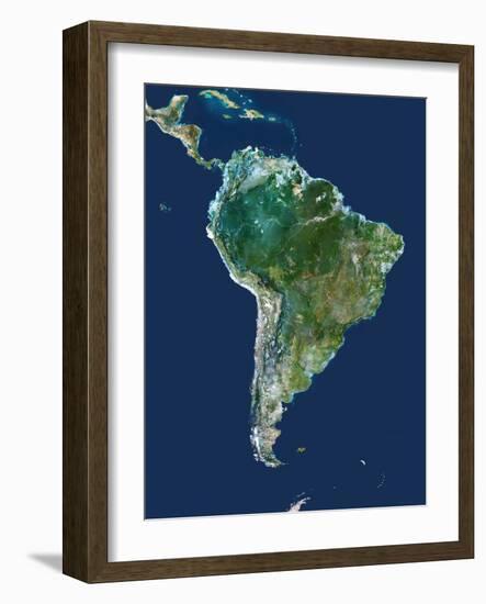 South America, Satellite Image-PLANETOBSERVER-Framed Photographic Print