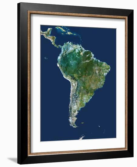 South America, Satellite Image-PLANETOBSERVER-Framed Photographic Print