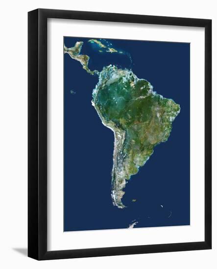 South America, Satellite Image-PLANETOBSERVER-Framed Photographic Print