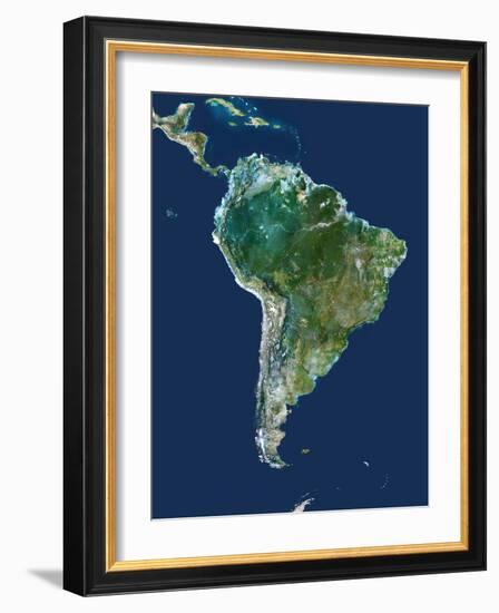 South America, Satellite Image-PLANETOBSERVER-Framed Photographic Print