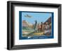 South America - Wings Over the World - Pan American Airways System - Douglas DC-3-Paul George Lawler-Framed Art Print