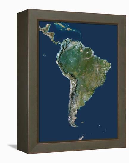 South America-PLANETOBSERVER-Framed Premier Image Canvas