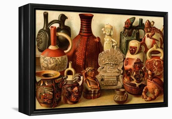 South American Indian Antiquities-F.W. Kuhnert-Framed Stretched Canvas