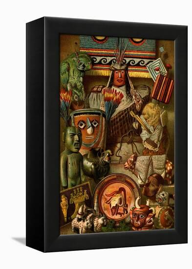 South American Indian Antiquities-F.W. Kuhnert-Framed Stretched Canvas