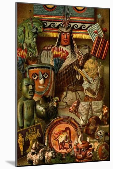 South American Indian Antiquities-F.W. Kuhnert-Mounted Art Print