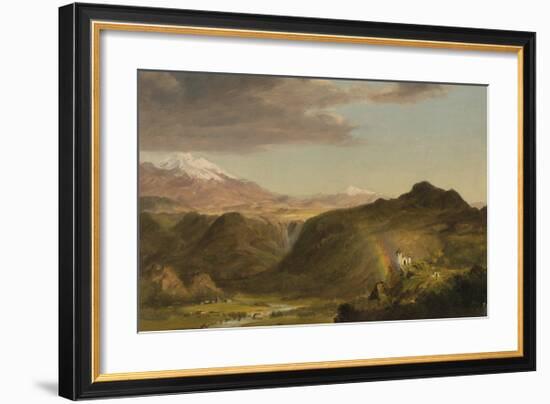 South American Landscape-Frederic Edwin Church-Framed Premium Giclee Print