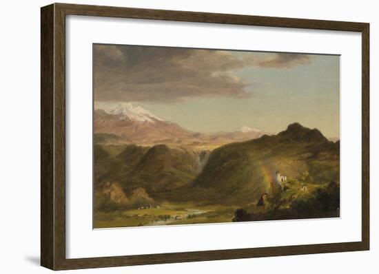 South American Landscape-Frederic Edwin Church-Framed Premium Giclee Print