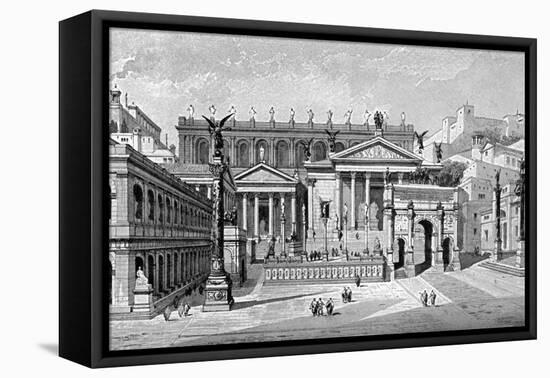 South and West Sides of the Forum, Rome-C Hulsen-Framed Premier Image Canvas