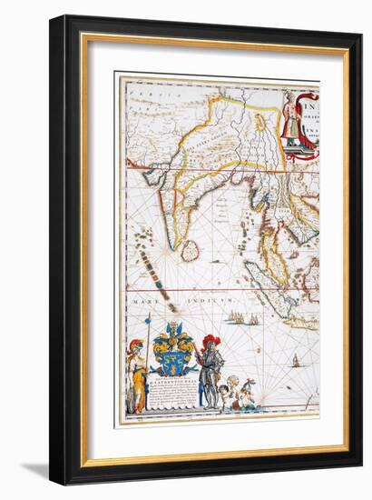 South Asia Map, 1662-Jan Blaeu-Framed Giclee Print