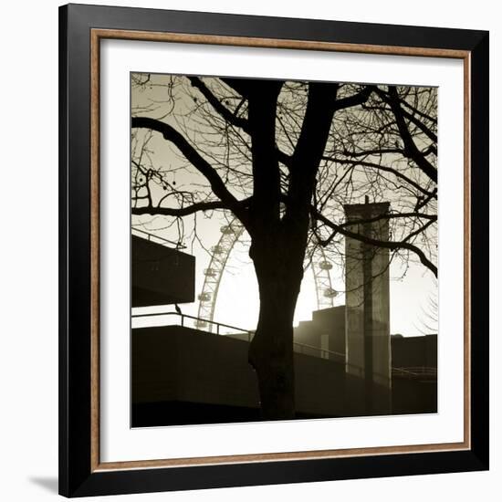 South Bank and Millennium Wheel, London, England-Jon Arnold-Framed Photographic Print