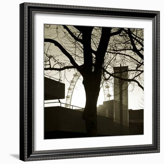 South Bank and Millennium Wheel, London, England-Jon Arnold-Framed Photographic Print