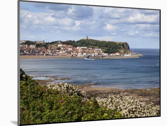 South Bay and Castle Hill from South Cliff Gardens, Scarborough, North Yorkshire, England, UK-Mark Sunderland-Mounted Photographic Print