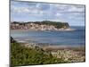 South Bay and Castle Hill from South Cliff Gardens, Scarborough, North Yorkshire, England, UK-Mark Sunderland-Mounted Photographic Print