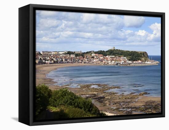 South Bay from South Cliff Gardens, Scarborough, North Yorkshire, Yorkshire, England, UK, Europe-Mark Sunderland-Framed Premier Image Canvas