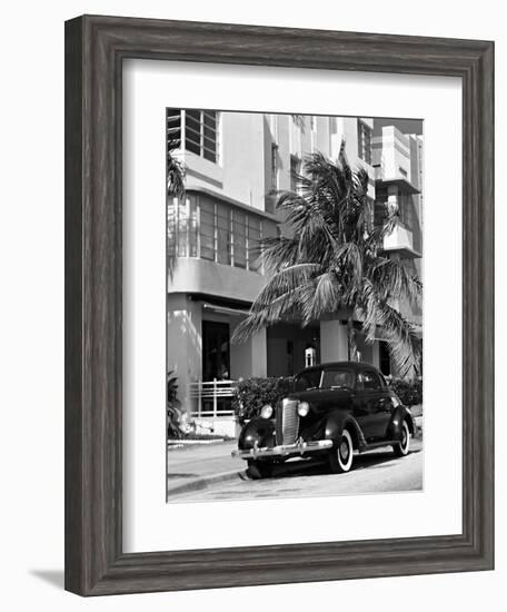 South Beach Art Deco, Miami, Florida-George Oze-Framed Photographic Print