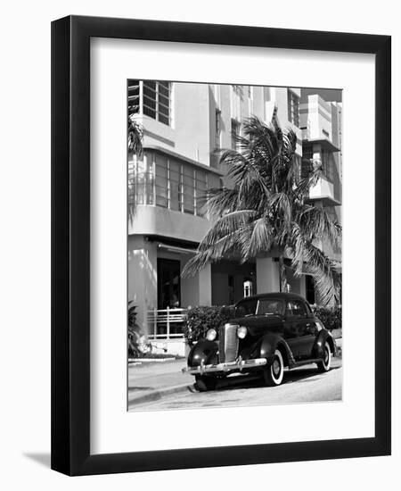 South Beach Art Deco, Miami, Florida-George Oze-Framed Photographic Print