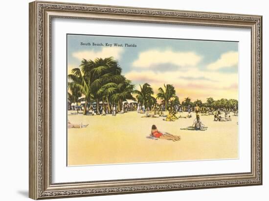 South Beach, Key West, Florida-null-Framed Art Print