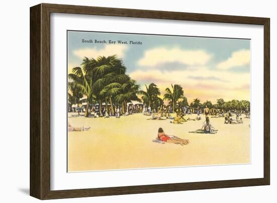 South Beach, Key West, Florida-null-Framed Art Print