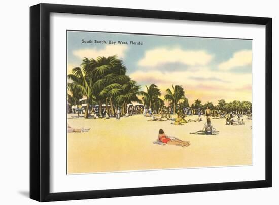 South Beach, Key West, Florida-null-Framed Art Print