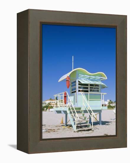 South Beach Lifeguard Station, Art Deco, Miami Beach, Florida, USA-Fraser Hall-Framed Premier Image Canvas