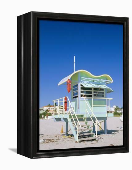 South Beach Lifeguard Station, Art Deco, Miami Beach, Florida, USA-Fraser Hall-Framed Premier Image Canvas