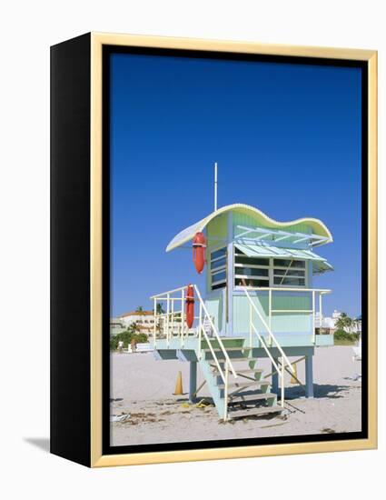 South Beach Lifeguard Station, Art Deco, Miami Beach, Florida, USA-Fraser Hall-Framed Premier Image Canvas