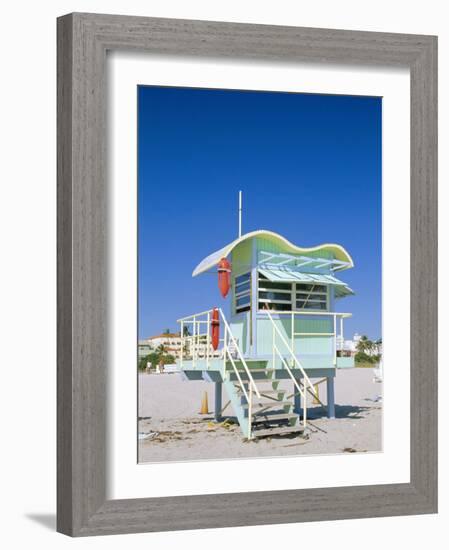 South Beach Lifeguard Station, Art Deco, Miami Beach, Florida, USA-Fraser Hall-Framed Photographic Print