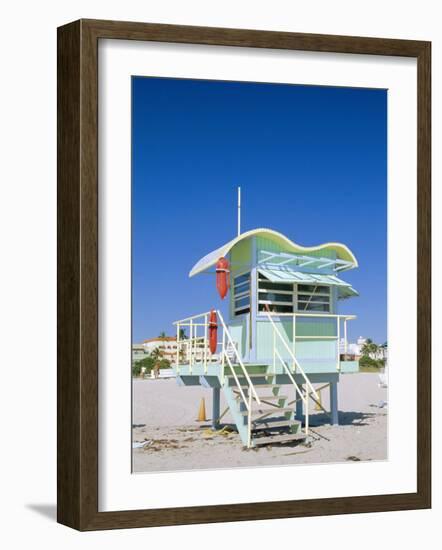 South Beach Lifeguard Station, Art Deco, Miami Beach, Florida, USA-Fraser Hall-Framed Photographic Print