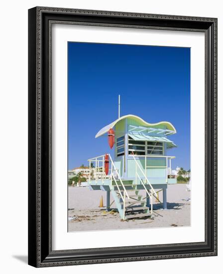 South Beach Lifeguard Station, Art Deco, Miami Beach, Florida, USA-Fraser Hall-Framed Photographic Print