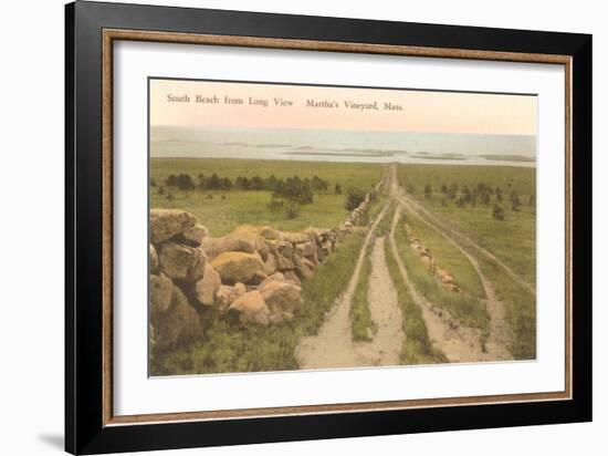 South Beach, Martha's Vineyard, Mass.-null-Framed Art Print