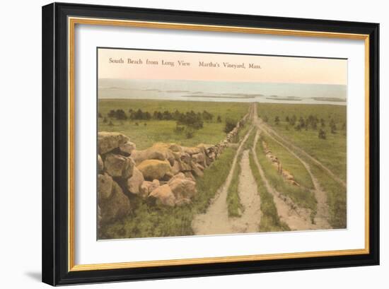 South Beach, Martha's Vineyard, Mass.-null-Framed Art Print