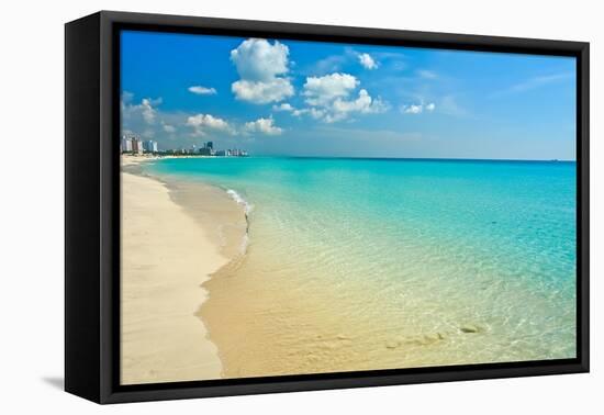 South Beach Miami, Florida-sborisov-Framed Premier Image Canvas