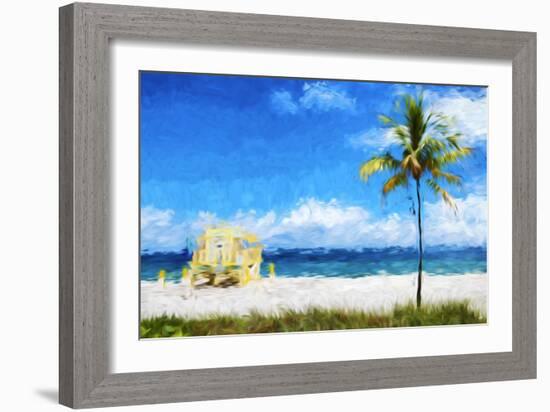 South Beach Miami I - In the Style of Oil Painting-Philippe Hugonnard-Framed Giclee Print