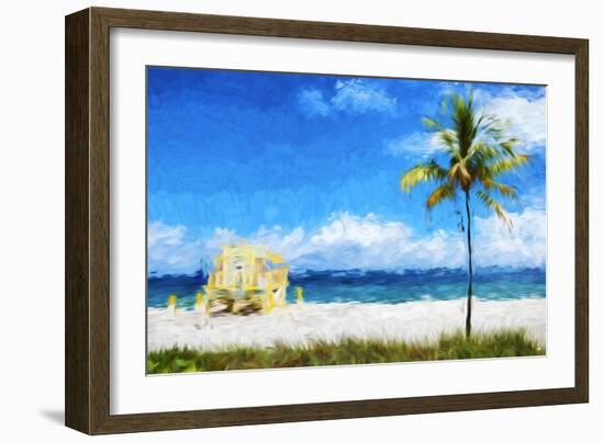 South Beach Miami I - In the Style of Oil Painting-Philippe Hugonnard-Framed Giclee Print